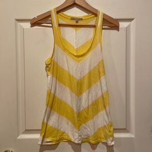 Gap Chevron Yellow Stripe Tank Top